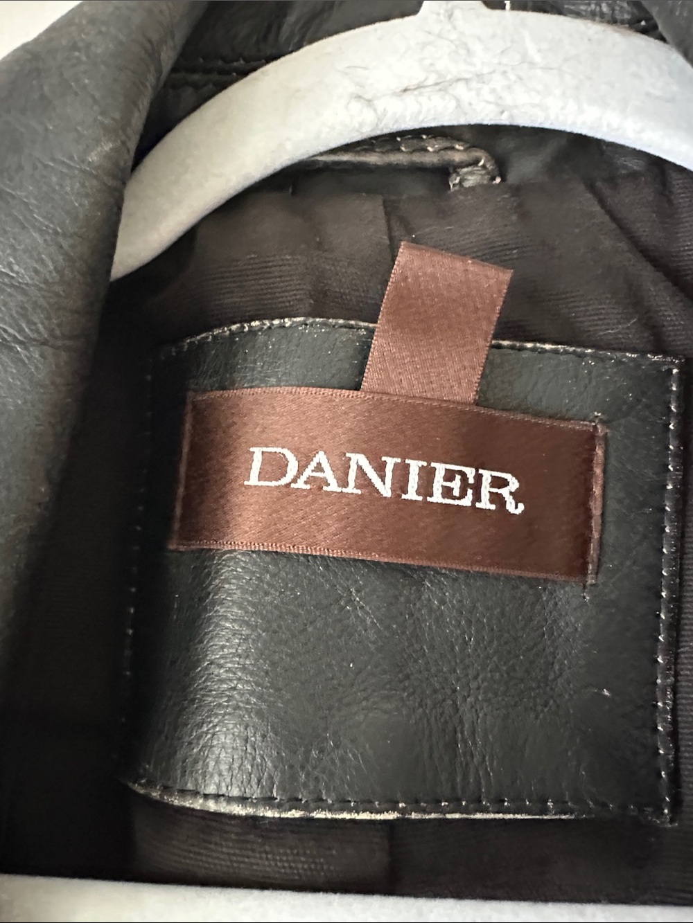 Vintage Black Leather Danier Biker Jacket - Picture 2 of 12